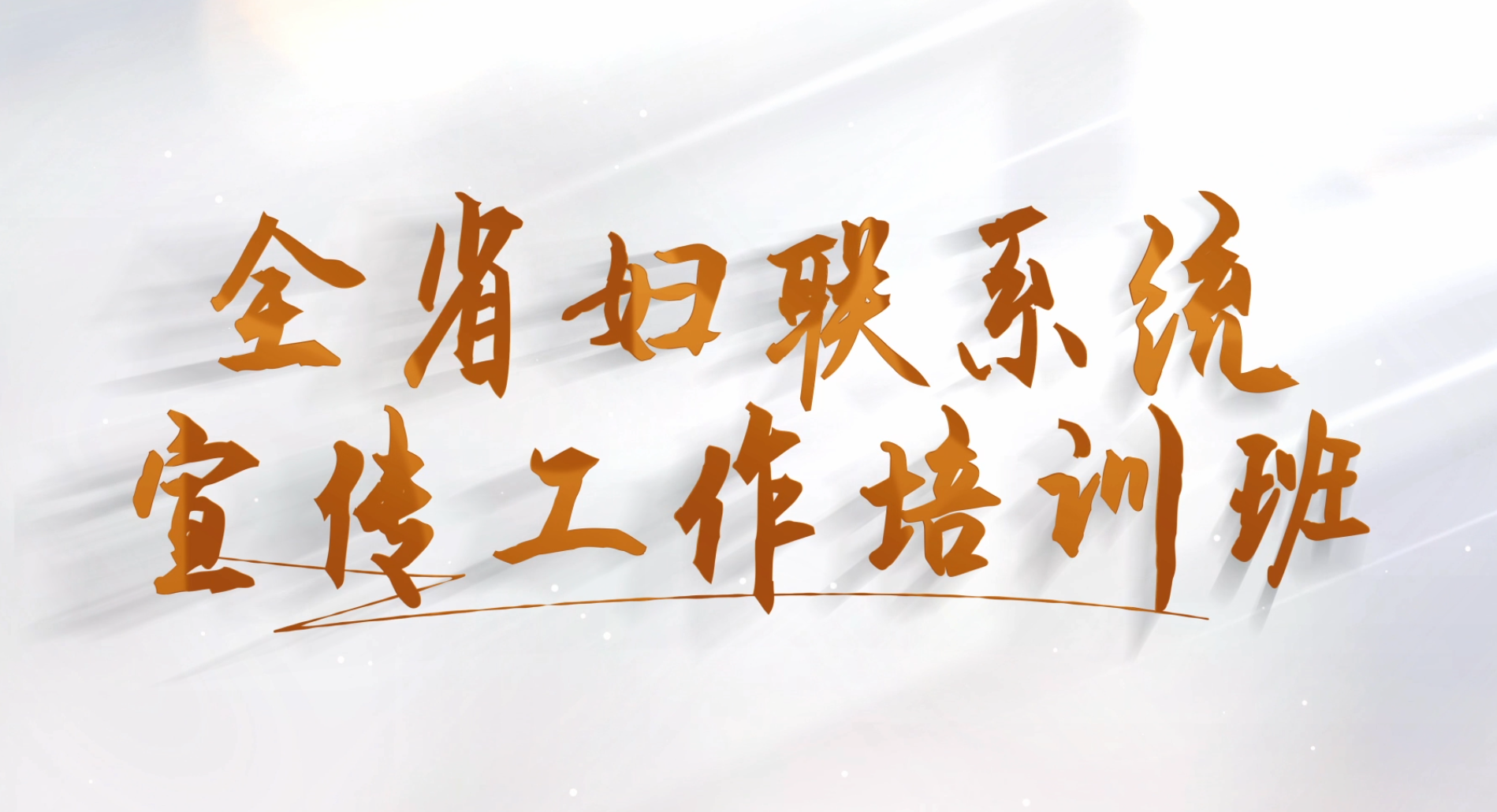 >全省妇联系统宣传工作培训班